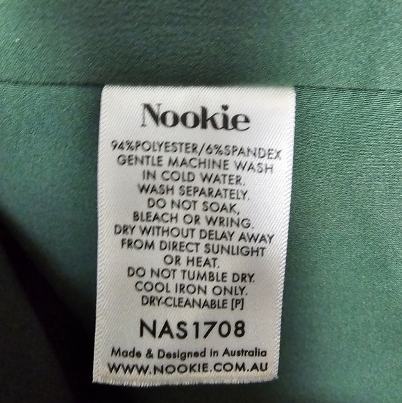 Nookie Billie Dress Size Medium Khaki Green Mini - Picture 9 of 9